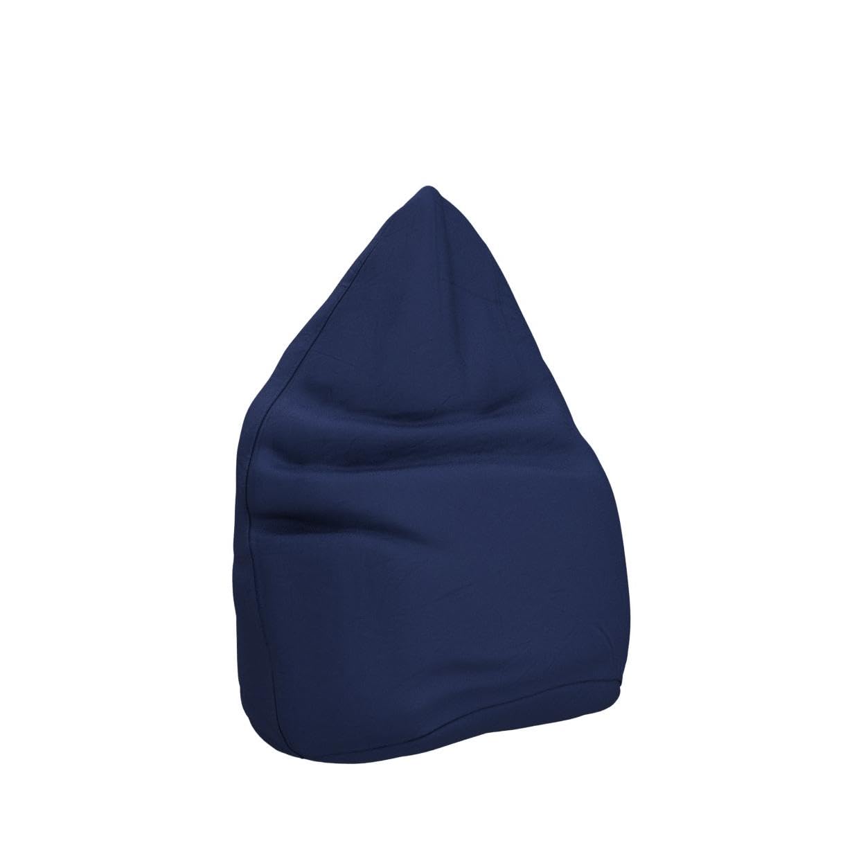 Lumaland bean bag chair Luxury 60x45cm | Microvelour beanbag with extra soft & durable fabric | For adults & children | Ideal for children's rooms | Armchair & chair bean bag [Dark Blue]