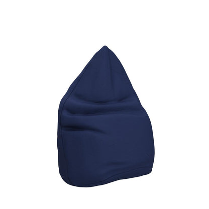 Lumaland bean bag chair Luxury 60x45cm | Microvelour beanbag with extra soft & durable fabric | For adults & children | Ideal for children's rooms | Armchair & chair bean bag [Dark Blue]