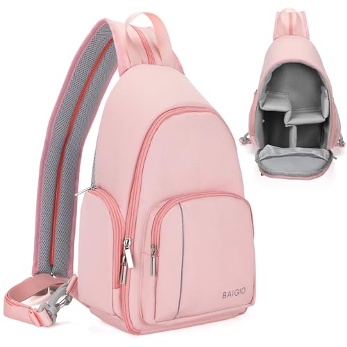 BAIGIO Multifunctional Camera Backpack DSLR Camera Bag Photo Backpack Chest Bag Water Resistant Camera Bag Camera Case for Sony Canon Lens SLR Camera.