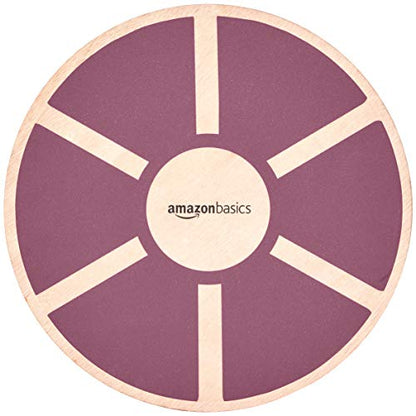 Amazon Basics Wooden Balance Board, Purple