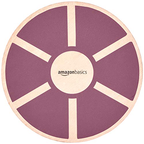 Amazon Basics Wooden Balance Board, Purple