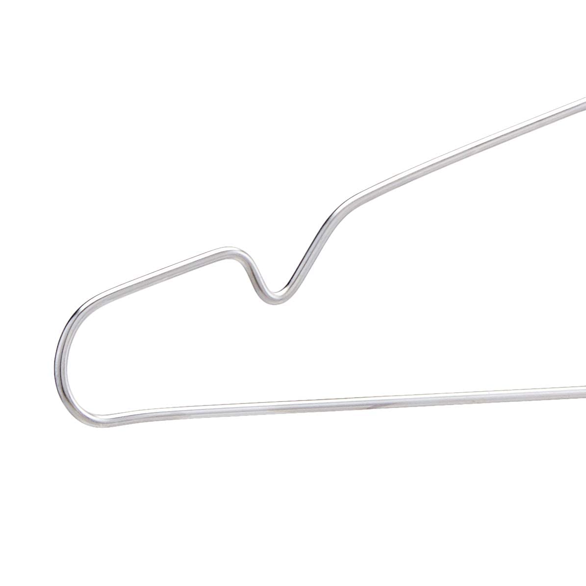 Amazon Basics Stainless Steel Clothes Hangers, 50-Pack, Chrome-plated