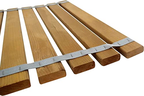 SudoreWell® 2 x Sauna Roll Grate Wooden Mat Floor Grate Red Cedar 90 x 50 x 1.5cm (V-C001)