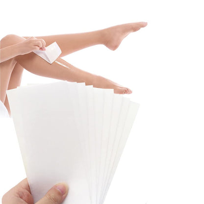 1000 pieces of non-woven strips for hot wax and sugar paste. Wax strips for bikini, legs, chest, back, intimate area, and face. Size: 7x20cm.