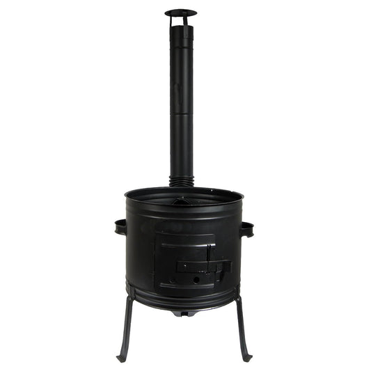 trophy-e-shop Stove 42 for goulash cauldron wood stove goulash cannon patio stove for pot up to 35 liters