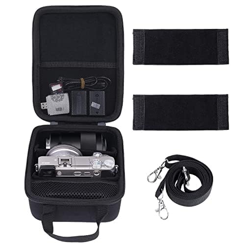 Aenllosi Hard Case Bag for Sony Alpha 6000 6300 6400 6500 6700 mirrorless camera, black (Case only)