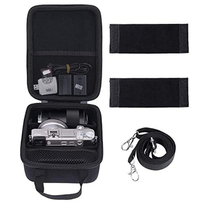 Aenllosi Hard Case Bag for Sony Alpha 6000 6300 6400 6500 6700 mirrorless camera, black (Case only)