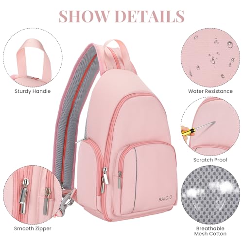 BAIGIO Multifunctional Camera Backpack DSLR Camera Bag Photo Backpack Chest Bag Water Resistant Camera Bag Camera Case for Sony Canon Lens SLR Camera.