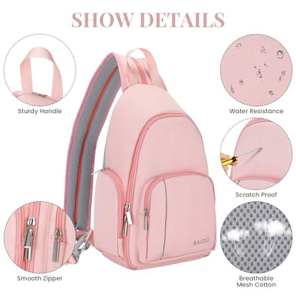 BAIGIO Multifunctional Camera Backpack DSLR Camera Bag Photo Backpack Chest Bag Water Resistant Camera Bag Camera Case for Sony Canon Lens SLR Camera.