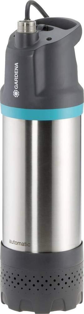 Gardena Submersible Pressure Pump 6100/5 inox automatic: Automatic submersible pressure pump with 6100 l/h capacity, built-in dirt filter, quiet operation, integrated dry run protection (1773-20)