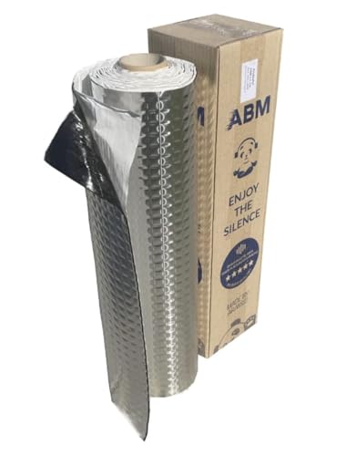 ABM Alubutyl 2mm 50cm x 400cm = 2m² Soundproofing mat for cars, self-adhesive, anti-noise matte.