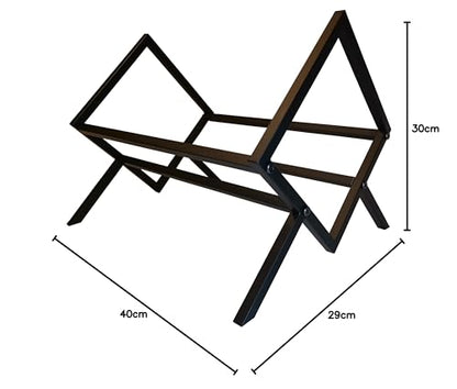 Generic Celloni vinyl record stand made of metal, vinyl storage, 40cm wide vinyl record shelf