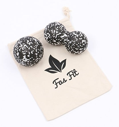 Fas Fit fascia roller - massage rollers & fascia balls - fascia roller for effective fascia training - incl. poster, exercise booklet, e-book and gym bag