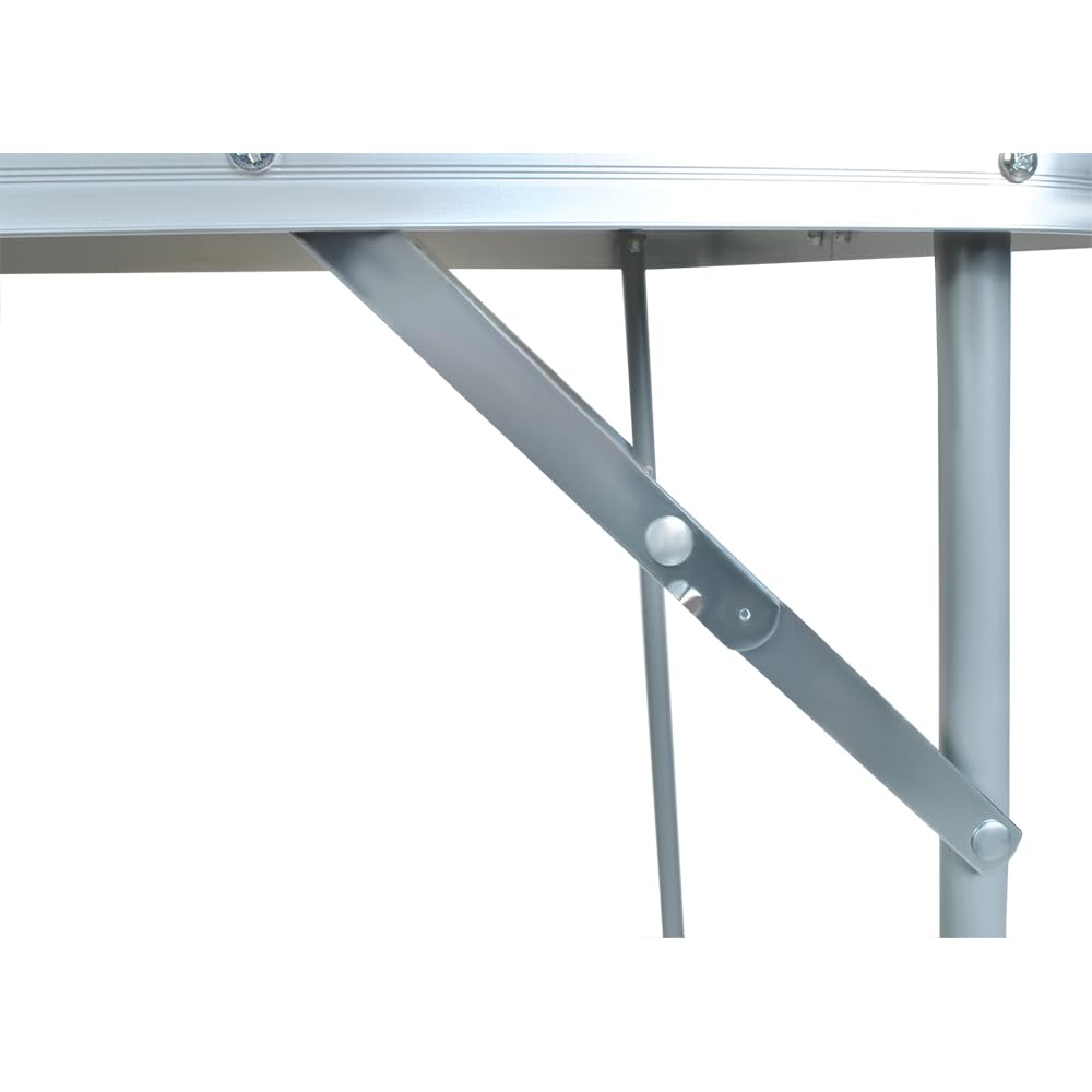 TRIZAND folding table for balcony kitchen market camping small collapsible loadable 20 kg multifunction table 80 x 60 cm white 23500