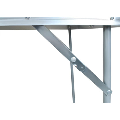 TRIZAND folding table for balcony kitchen market camping small collapsible loadable 20 kg multifunction table 80 x 60 cm white 23500