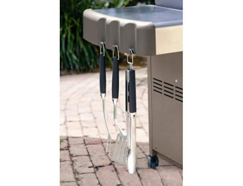 Weber-Stephen 6630 Grill Tool Set 3-piece, Stainless Steel, Black