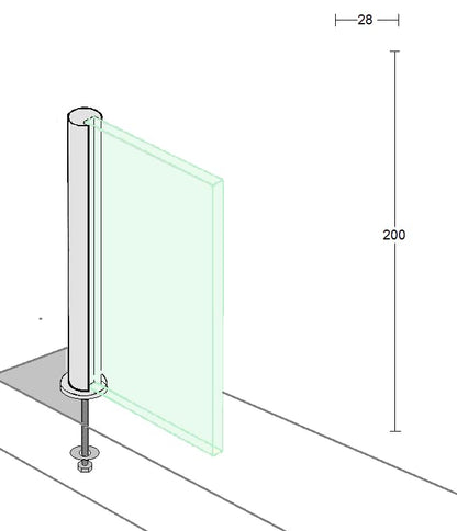 Storage space Splash guard Protect stove island Stainless steel effect with glass top 90cm wide