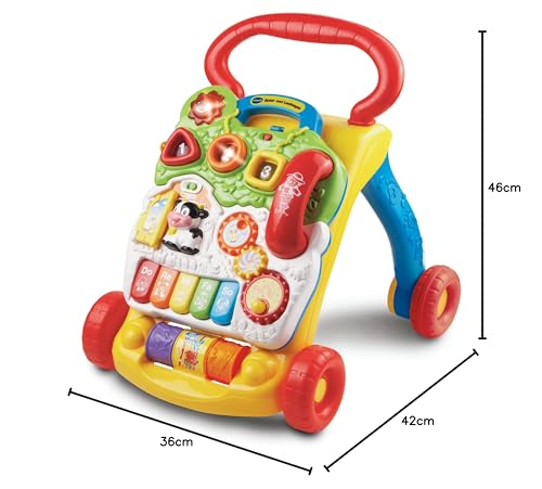 VTech Baby Sit-to-Stand Learning Walker Special Edition - Walker with adjustable speed, music, and detachable activity panel - For children aged 12-36 months.