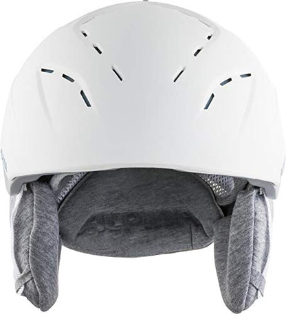 Alpina Spice - Safe, Customizable & High-Quality Ski Helmet for Adults, White-SkyBlue matte, 52-56 cm