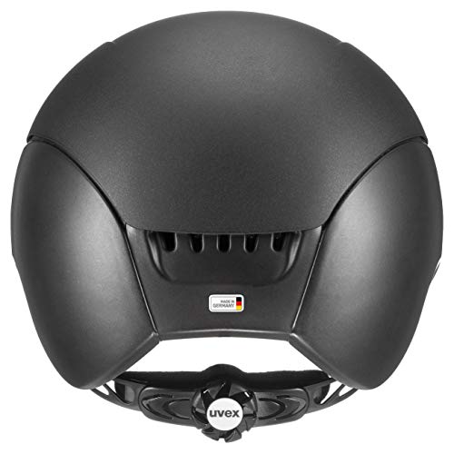 uvex elexxion - durable riding helmet for women and men - custom sizing - optimal ventilation - Black matt - 57-59 cm