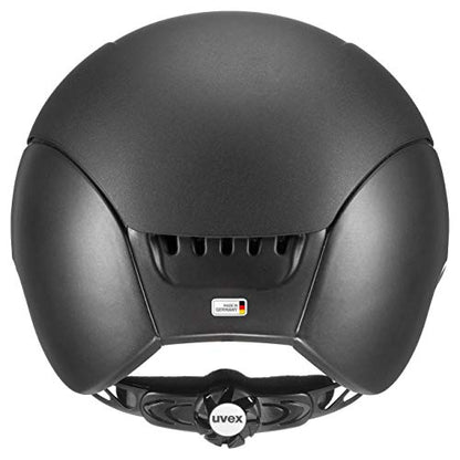 uvex elexxion - durable riding helmet for women and men - custom sizing - optimal ventilation - Black matt - 57-59 cm