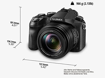 Panasonic DMC-FZ2000EG Lumix Bridge Camera (20x Leica DC Lens, 20.1 MP, 4K, 7.5cm LCD Display, Image Stabilization, Black)