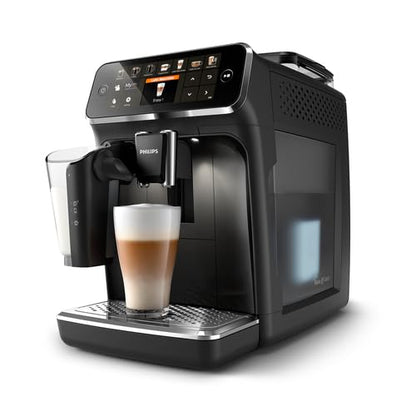 Philips Series 5400 Coffee Machine - LatteGo Milk System, 12 Coffee Specialties, Intuitive Display, 4 User Profiles, Black (EP5441/50)