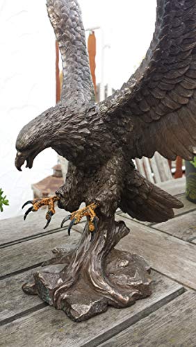 MC decorative figure bronzed - Eagle Wings of Glory - Bronze figure decoration indoor/outdoor.