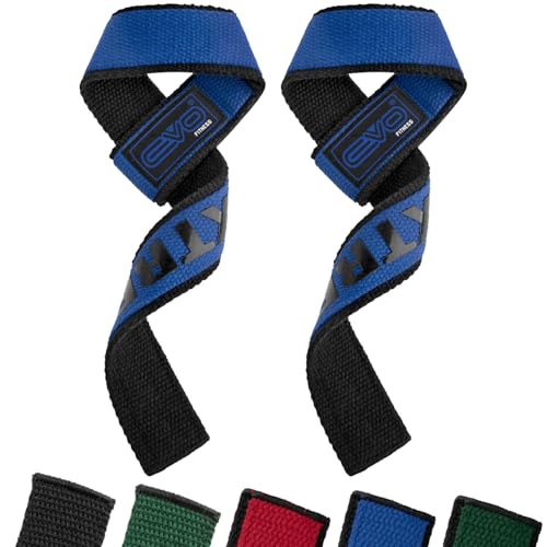 EVO Fitness lifting straps are perfect for bodybuilding and intense workouts like deadlifts. They are suitable for both men and women. Get yours in blue today!