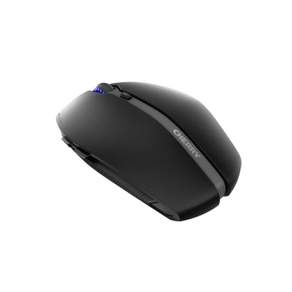 CHERRY GENTIX BT, Wireless Bluetooth mouse, Multi-Device function for up to 3 devices, Switchable resolution (1000/2000 dpi), Battery-powered, Black