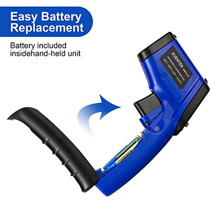 Infrared Thermometer Eventek, Gun LCD Color Display -58°F~1022°F (-50°C~550°C) Non-human Body Thermometer Including Meat Thermometer, for Cooking/Barbecue/Freezer/Industry