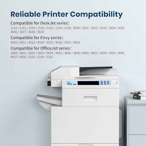 302XL printer cartridges multipack replacement for HP 302 XL cartridges. Includes black and color cartridges for HP Envy 4525 4520 4522 4524 4527 Officejet 3830 3831 3833 5230 Deskjet 2130 3630 3636 1110 (2 pack).