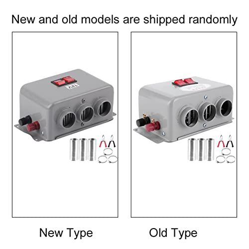 12V car heater, car heating, 12V compact 3-hole 600W - 800W rapid winter heater warmer frost removal defoggers low noise winter item winter defroster demister windshields