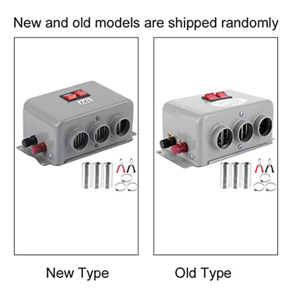 12V car heater, car heating, 12V compact 3-hole 600W - 800W rapid winter heater warmer frost removal defoggers low noise winter item winter defroster demister windshields