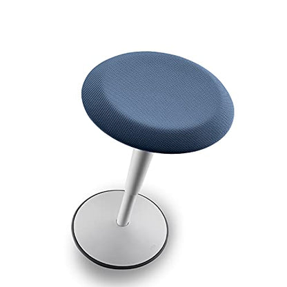 Sedus se:fit, Ergonomic Stool, Standing Stool, Sit-Stand Stool, Standing Aid, Blue, Gray, Plastic, Rubber base, Height adjustable from 53-80 cm