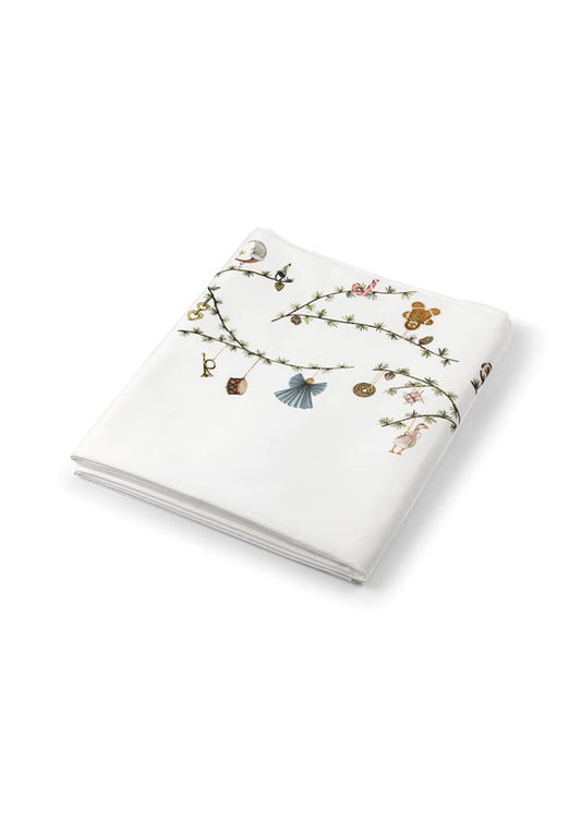 Kähler tablecloth 150x270 cm Hammershøi Christmas Danish design, white.