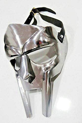 FICUS GIFT MF Doom Mask 18 gauge steel hand-forged Sca Larp Gladiator MF Doom Rapper Madvillain