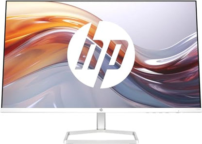HP Series 5 527sa FHD IPS monitor with speakers | 27" | 100Hz | 1500:1 contrast | 99% sRGB | Dual HDMI 1.4 | VGA | audio input/output | anti-glare | adjustable | sustainable | white
