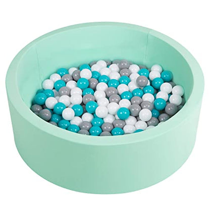 Selonis Ball Pit for Kids 90x30cm Ball Pool for Baby Includes 200 Balls