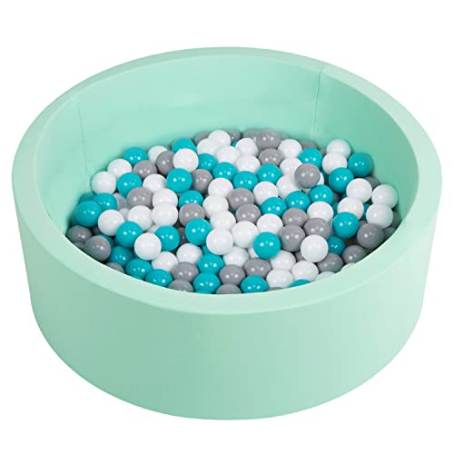 Selonis Ball Pit for Kids 90x30cm Ball Pool for Baby Includes 200 Balls
