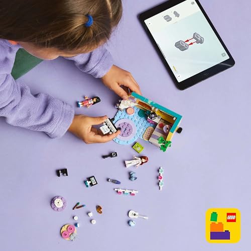 LEGO Friends Paisley's Room, build and play set for imaginative role-playing, gift for girls aged 6 and up, includes 2 minifigures and a bunny figure, educational toy.
