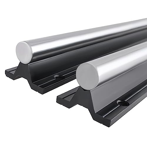 CNCMAN SBR16 Linear Guide 1000mm 2 Pieces SBR16-1000mm Linear Rail with SBR16UU Slide Block, M5*20 Screws, Locking Handle, Allen Key, linear rails linear guides for CNC machines.
