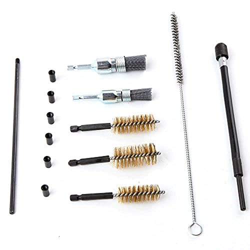 ALETO 14 piece Injector Shaft Cleaning Set Fuel Injector Seal Tool.