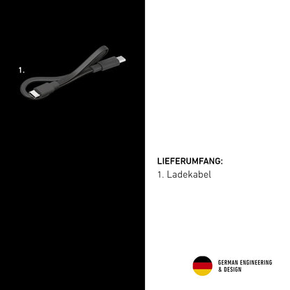 Ledlenser W4R work flashlight LED workshop | automotive lamp 220 lumens | LED construction lamp with battery | 9 hours of light output | workshop lamp | lamp for work | rechargeable work light | 90 meter beam range