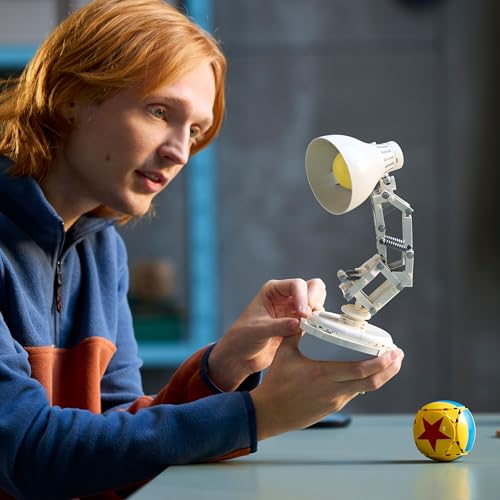 LEGO Ideas | Disney Pixar Set - Buildable desk lamp playset - Toy for adults - Gift for men and women - Creative building model as desk decoration 21357
