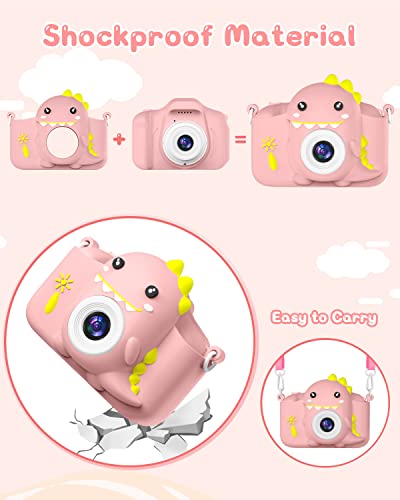 Children's camera, Gofunly Kids Camera 1080P 2.0-inch Screen Children's camera with 32GB card Selfie digital camera children's camera for 3-12 years old boys and girls Christmas toys