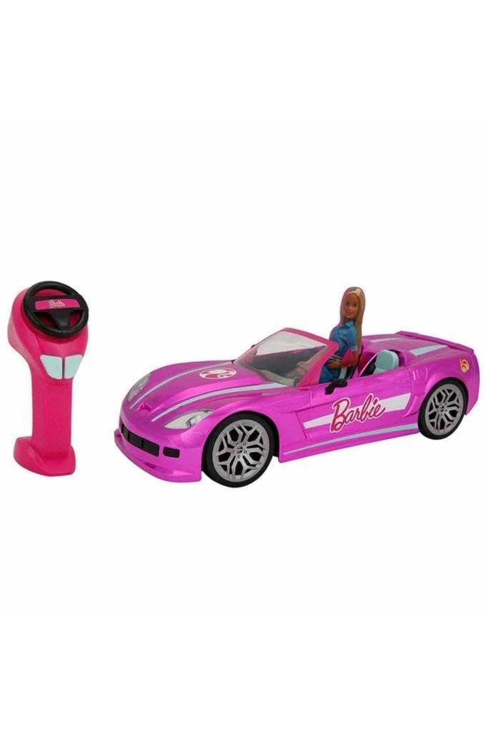 Mondo Motors 63619 Barbie RC Dream Car, remote control car for kids with room for 2 dolls, 43 x 18 x 13 cm, with remote control, toy for ages 3+