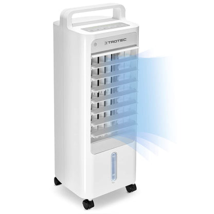 TROTEC Aircooler PAE 12 air cooler 3-in-1 portable air conditioner fan humidifier 3 fan speeds 3L tank evaporative cooling air filter Honeycomb technology