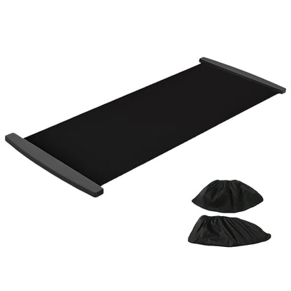 Slide Board with End Stoppers Extreme Slide Board Slide Shoes Shoe Cover Slimming Exercise Guide Mat Leg Work Training Fitness and Athletic
