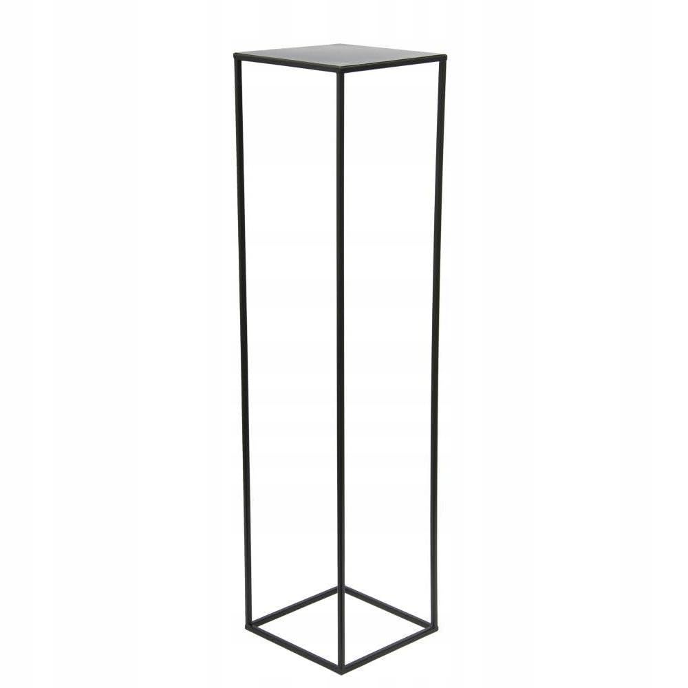 HowHomely Flower Stand Metal Black 100 cm High - Solid and Sturdy Metal Plant Stand - Plant Holder for Decoration in Living Room, Bedroom, or Office
